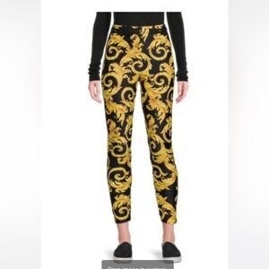 VERSACE Baroque Print Leggings Sz 40
